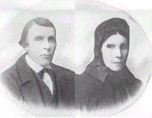 Jon Christian Thorson, and second wife Barbro Olsdotter, circa 1860