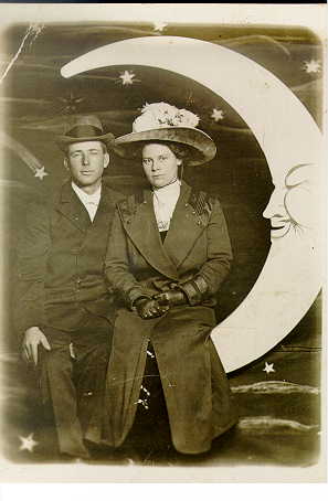 Marshall and Kate Christianson on their honey moon, Feb 1912