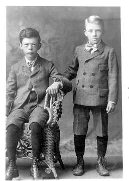 Ernest and Walter Christianson, circa 1895