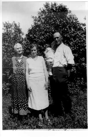 Four generations: Julia, Marshall, Doris and Elston, circa 1930